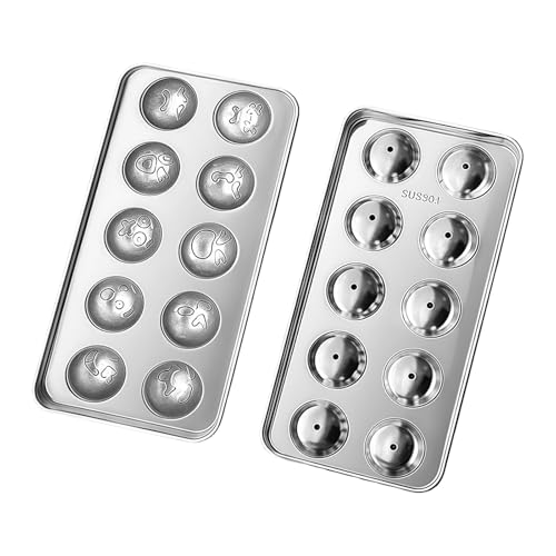 Molde acero inoxidable para bolas de hielo miniatura 5