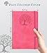 Biuwory Lined Journal Notebook for Women Men,256 Pages A5 Hardcover Leather Journals for Writing,Travel,Business,Work & School,College Ruled Notebooks for Note Taking,Diary Notepad 5.7