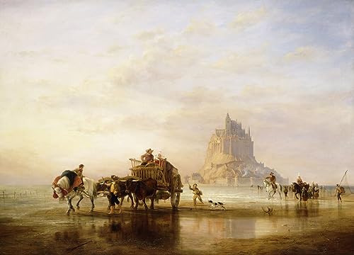 Gravures Le Mont St Michel Cooke sur toile de qualité artistique 60x90