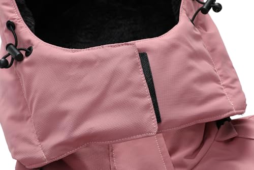 MOERDENG Women's Waterproof Winter Coat - Hooded Ski Jacket for Snowboarding and Cold Weather