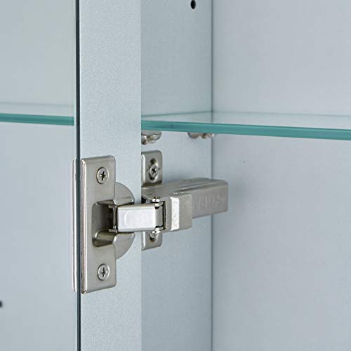 Pebble Grey™ Grace Bluetooth LED Illuminated LED Bathroom Mirror Cabinet | Heated Demister Mirror Pad | Motion Sensor Switch | IP44 Rated | 564 x 700 | 10 Year Guarantee