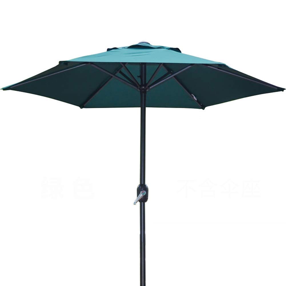 WDSOPK 6.5ft/2m Patio Parasol Premium Outdoor Market Table Umbrella with Crank for Garden, Lawn, Deck, Backyard & Pool
