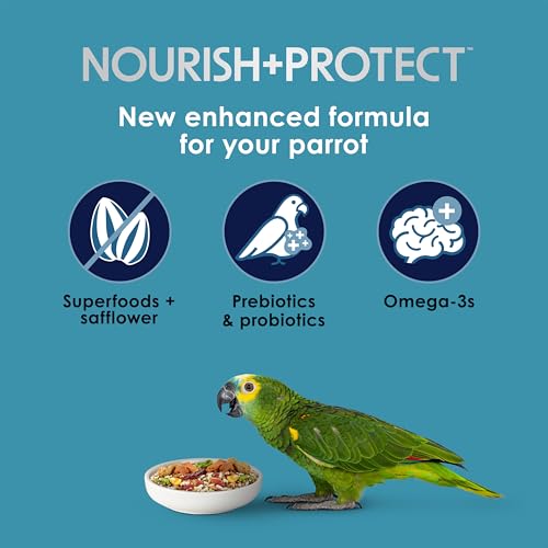 Kaytee Forti-Diet Pro Health+Safflower Nourish+Protect Parrot Food, Supports Breeding and Molting, Nutrition Backed by Science, Digestive and Brain Health, 4 pounds - Image 3