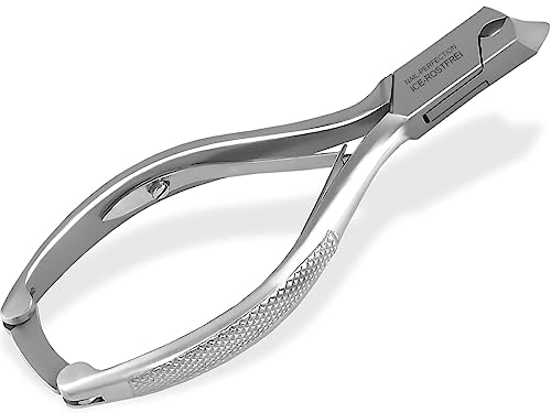 Feine Fuß-Nagelzange Kopfschneider 14 cm Abgerundet gebogen Ohne Spitzen 12 mm Schnitt