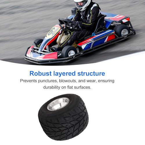 Reifen und Felge 11 x 7,10 5, 1 Packung schlauchlose Hinterreifen mit Aluminiumrad für ATV UTV Go-Kart-Wagen, Stabilitätskontrolle im Low-Profile-Design