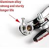 CNC V Brake Set, Bicycle Linear Pull V Brakes for Front/Rear Wheel, Long Arm 110mm, Black ...