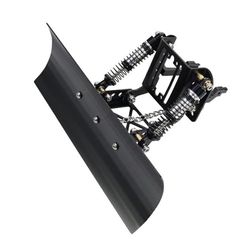 DYNWAVE 1/18 RC Metal Snow Plow Aluminum Alloy Snow Plough for TRX4M Trucks Vehicles RC Car DIY, Black