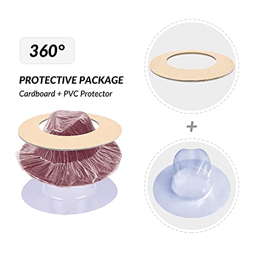 Image of jingsha Fedora Hats for Men & Women Wide Brim Fedora Felt Panama Hat Men's Dress Hats with Belt Buckle
