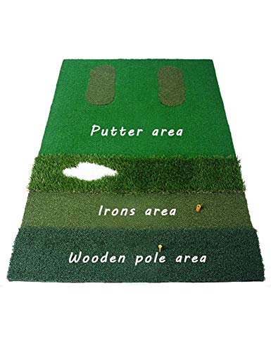 Tapis de practice de golf portable GZ - Équipement de simulation de swing taille unique - 2