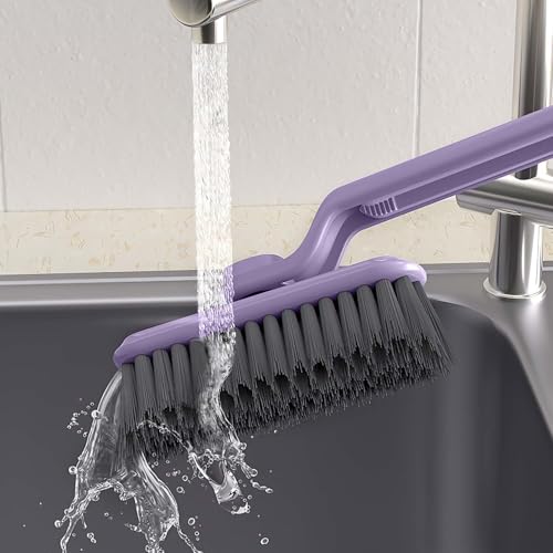 Image of Crevice Multi-Function Bathroom Plastic Cleaning Brush,Tiles Cleaning Brush,Hard Bristle Rotating Crevice Gap Cleaning Brushes for Bathroom,Floor Cleaner Brush Pack of 2