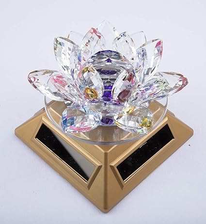 Altrona Solar Display Stand with Crystal Lotus Flower Turn-Table 360 Degree Rotating Display Stand for Home Décor,Office Décor,Shop Decoration,Gifting (B0CNLKVW2C) Amazon Price History, Amazon Price Tracker