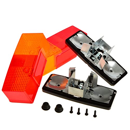 2x HELLA Heckleuchten Rückleuchten UNIVERSAL Anhänger Baumaschinen Traktor