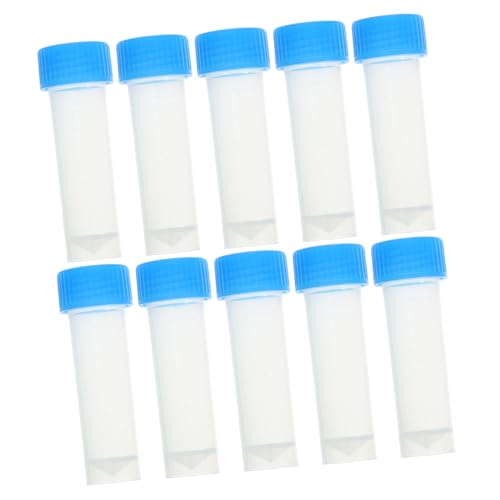 OUNONA 40pcs Cryovial Lab Graduated Tube Liquid Test Tube Science Test Tube Bath Salt Tubes Refillable Tubes Cold Storage Tubes Clear Candy Tubes Empty Candy Jars Colorimetric Plastic