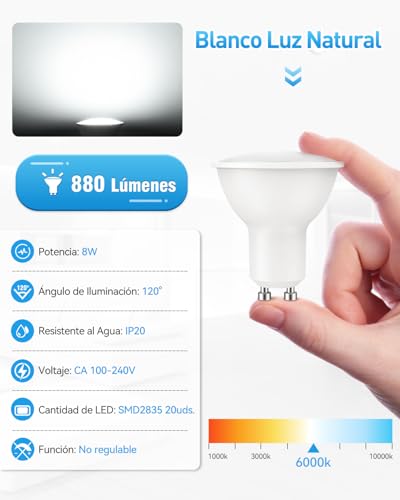 Focos LED GU10 8 Imagen adicional
