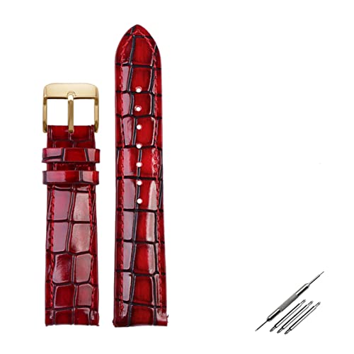 HOYOPJ NR_CeNX`CalfskinU[EHb`Xgbv18mm 20mm 22mm̎voh݊̂j̎vANZT[\bhobNu[O[uE(Red gold,20mm)