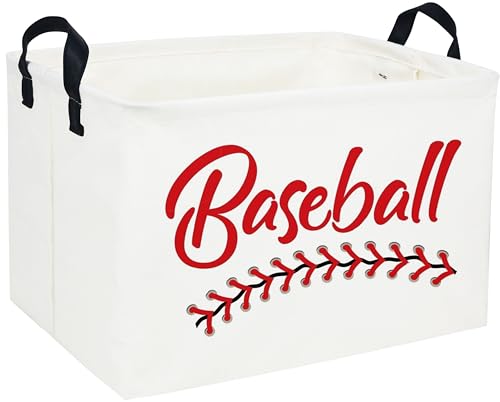 Image of Rectangular Baskets Easter Gift Basket Empty Storage Bin Organizer Box Baseball Room Decor for Home