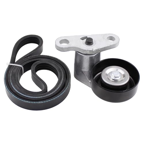 MOTOKU Belt Tensioner and Serpentine Belt for Cadillac Escalade Chevrolet Avalanche Express Silverado 1500 2500 3500 Suburban Tahoe GMC Savana Sierra Yukon 4.8 5.3 6.0 6.2 V8