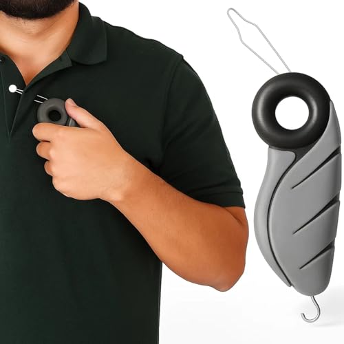 Vive Button Hook with Finger Hole - Zipper Gripper Pull