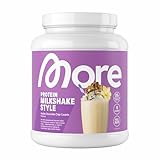MORE Protein Milkshake, Vanilla Chocolate Chip Cookie, 600 g, Mix aus Whey Konzentrat und Casein ideal zum Muskelaufbau und -erhalt, mit Laktase - made in Germany