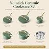 Gotham Steel Modern 11 Pc Ceramic Cookware Set, Elegantly Designed Pots and Pans Set Non Stick with Steamer, Induction Bottom, Premium Stay Cool Handles, Non Toxic PFOA Free, Oven & Dishwasher Safe #1