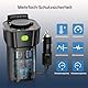 AUCARAUTO 150W Spannungswandler, DC 12V zu 230V AC 5-in-1 Wechselrichter Getränkehalter Konverter mit 10A Zigarettenanzünder Steckdose, 2 USB-C 30W & 1 USB-A 18W Ladeanschlüsse - Schwarz