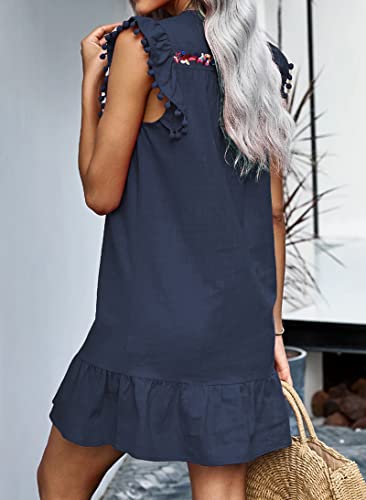 Image of KIRUNDO Boho Summer Mini Embroidered Dresses for Women