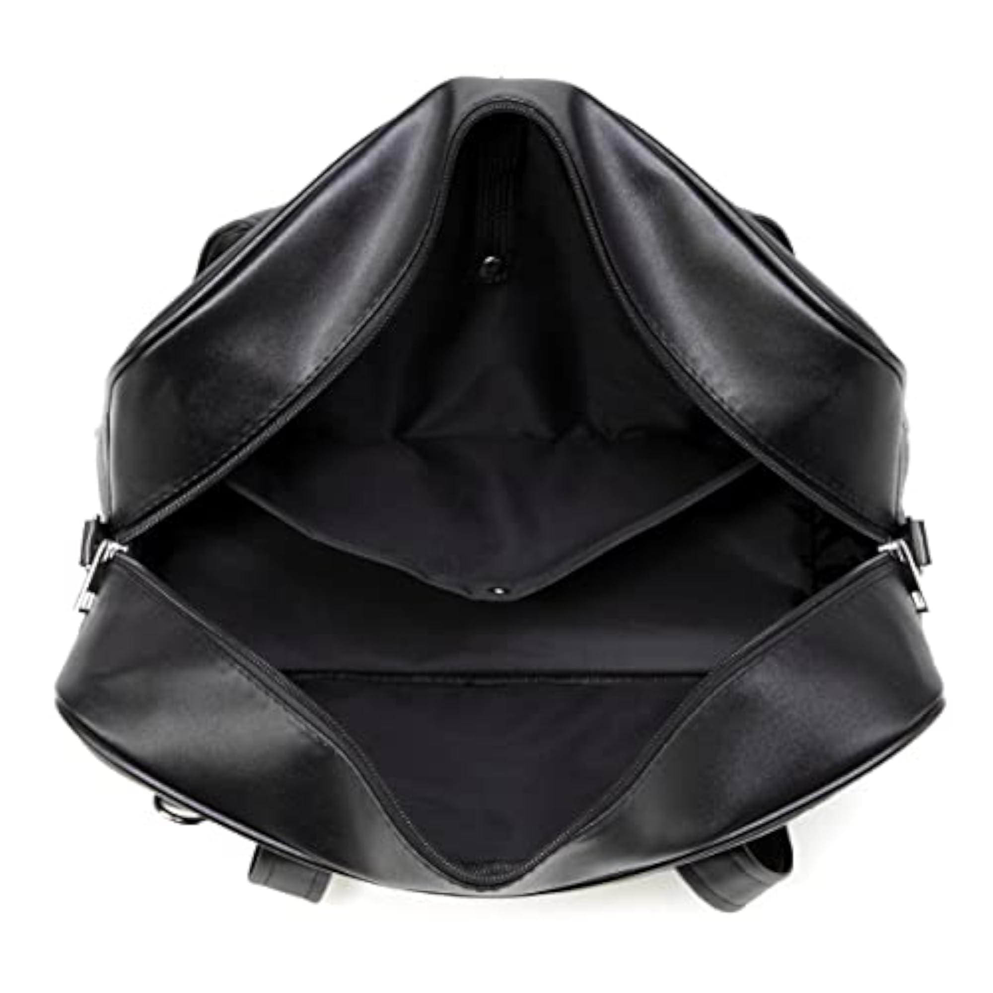 Large Faux Leather Tote Messenger Bag