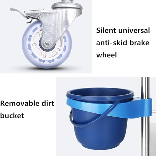 image for QIOPCHA Medical Trolley 2/3 Levels, Stainless Steel Treatment Trolley 