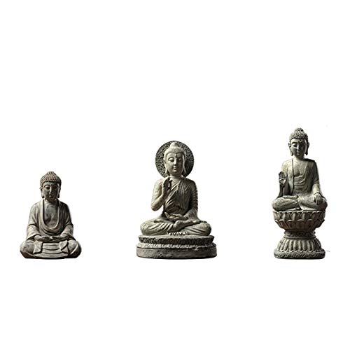 LHMYGHFDP Buddha-Statue Skulptur Buddha-Statue Meditationsstatue sitzen...