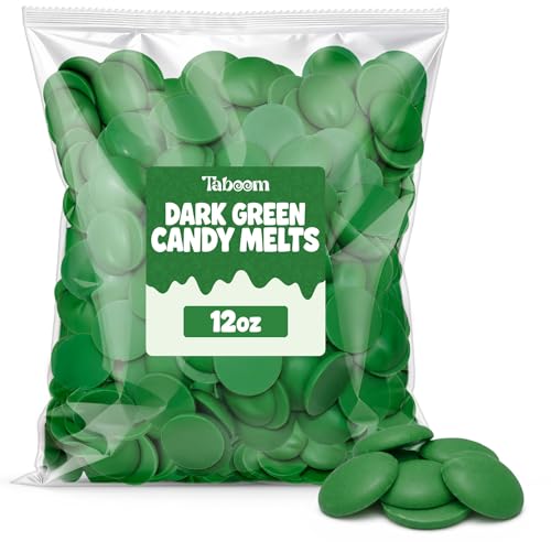 Dark Green Candy Wafer Chocolate Melts - 12 Oz Vanilla Flavored Smooth Melting Candy Coating For Dipping, Drizzling, Molding &Amp; Decoratin - Baking, Holiday &Amp; Party Treat Supplies