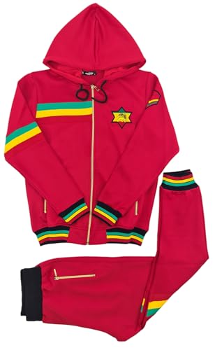 Survêtement rasta lion homme ensemble urban streetwear noir olive
