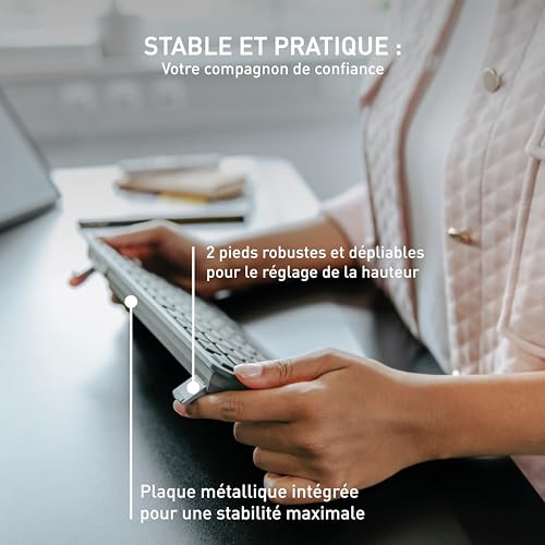 Clavier compact multi-appareils CHERRY triple Bluetooth avec étui inclus - 5