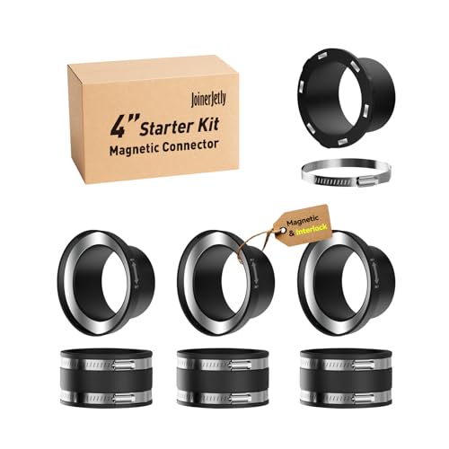 Magnetic Dust Collection Fittings for 4" Woodwork Shop Vacuu