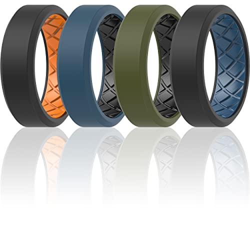 Bague silicone homme respirante contre la transpiration des doigts