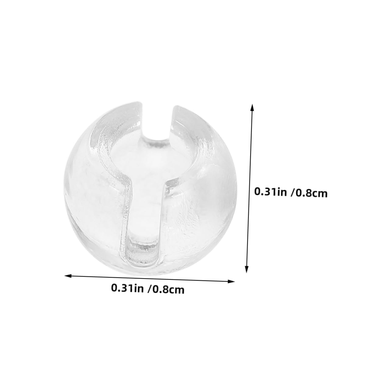 Yardenfun 20pcs Transparent Limit Buckle Connectors for Bead Chain Blind Shade Chain Window Roller Shades Secure Easy to Use