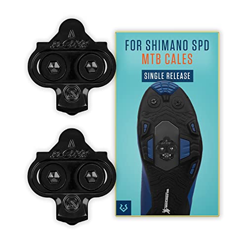 Alphatrail Cales de vélo de Course Carter pour Shimano SPD VTT I Single Release I adapté à la Spinning I INCL. Kit de Montage I Compatible avec Les Click Pedals i.a. Shimano XTR, Saint, SLX & Deore Cover