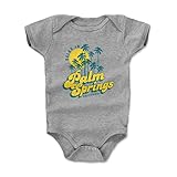 Palm Springs Baby Clothes, Onesie, Creeper, Bodysuit (Onesie, 6-12 Months, Heather Gray) - Relax In Palm Springs California WHT