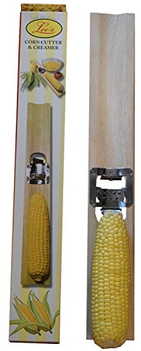 Lee's Original Wooden Corn Cutter and Creamer = Best Corn Tool For Removing Corn From The Cob