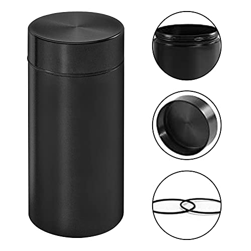 Vikrom Portable Airtight Aluminum Herb Storage Container Durable Waterproof Containers With Screw-Top Lid Lock Herb Spices Metal Accessories For Preserves & Secures Herbs #TOP3
