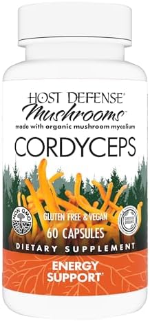 Host Defense Cordyceps Capsules - Immune & Energy Support Supplem...
