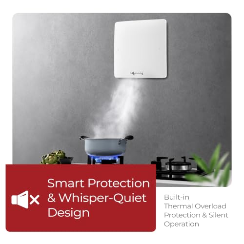 Image of Lifelong Exhaust Fan 150mm (6 Inches) | BLDC Motor | 6W | Low Noise | 2300 RPM | Ideal for Bathroom & Kitchen | Easy to Clean | Installation Round Cut (White)