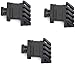 IORMAN 45 Degree Rail Mount 4 Slots Picatinny Weaver Rail for Flashlights Laser Red Dot Sight Optics 3 Units in Pack