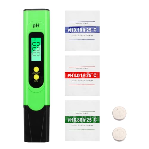 Misuratore PH, Aideepen Misuratore PH Piscina, Test Acqua Piscina, Precisione 0,01 Tester PH +/- 2%, PH Tester Misuratore Digitale per Acqua Potabile, Acquario, Piscina, Spa