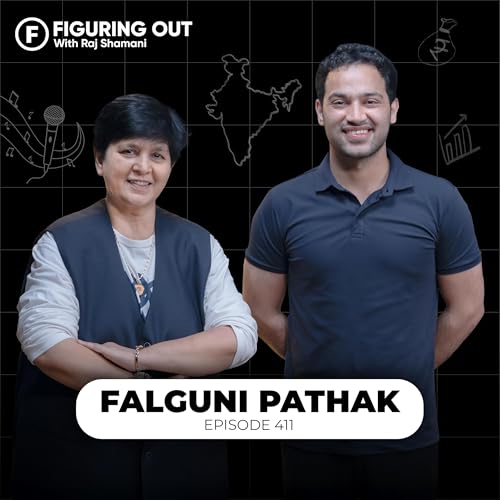 Falguni Pathak on Navratri, Garba Songs, Insecurities, Rejection & Childhood | FO411 Raj Shamani Podcast Por arte de portada