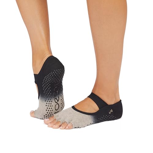 toesox Grip Pilates Barre Socks – Non-Slip Mia Half Toe for Yoga & Ballet
