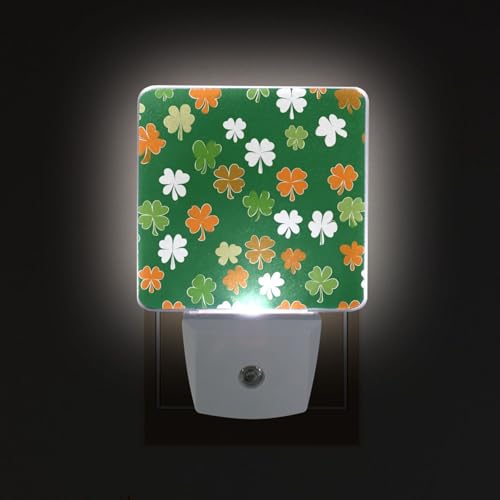 Lámpara de noche con sensor led patrón de tréboles miniatura 2