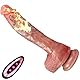 Jpscor Dildo Vibrator mit Fernbedienung Stoßfunktion und 360° Rotierender Glans 9 Vibrationmodi Realistischer Dildos, mit Stark Saugnapf & Smartes Heizung Sexspielzeug für Männer Frauen Paare (L)