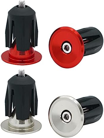 Terminali Manubrio Colorati Tappi Manubrio Bici In Alluminio - Set 2 Pezzi Per Mountain Bike E City Bike Coperture Manubrio Diametro 15-23.5mm