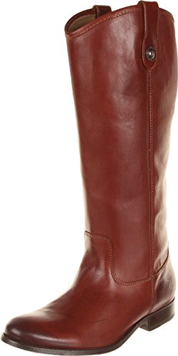 Image of Frye Melissa Button 2 Equestrian-Inspired Tall Boots for Women Made from Hard-Wearing Vintage Leather with Antique Metal Hardware and Leather Outsole - 15 inch Shaft Height