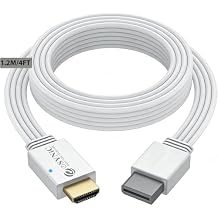 eSynic Portable 1080p HD WII HDMI Adapter-Compact Designed WII to HDMI Cable Converter for Nintendo WII & WII U to HDTV/Monitor/Projector-Easy to Set up for Super Mario/Party Games-Not for WII Mini